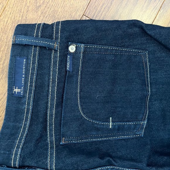 Fidelity Denim Straight Leg Dark Rinse Size 29 - Picture 3 of 5